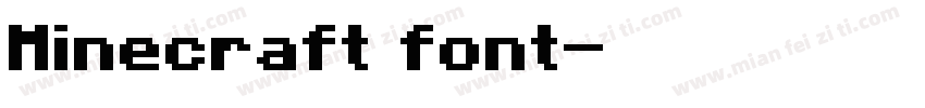 Minecraft font字体转换